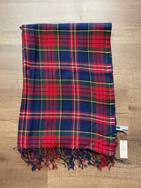 Talbots Plaid 100% Wool Scarf