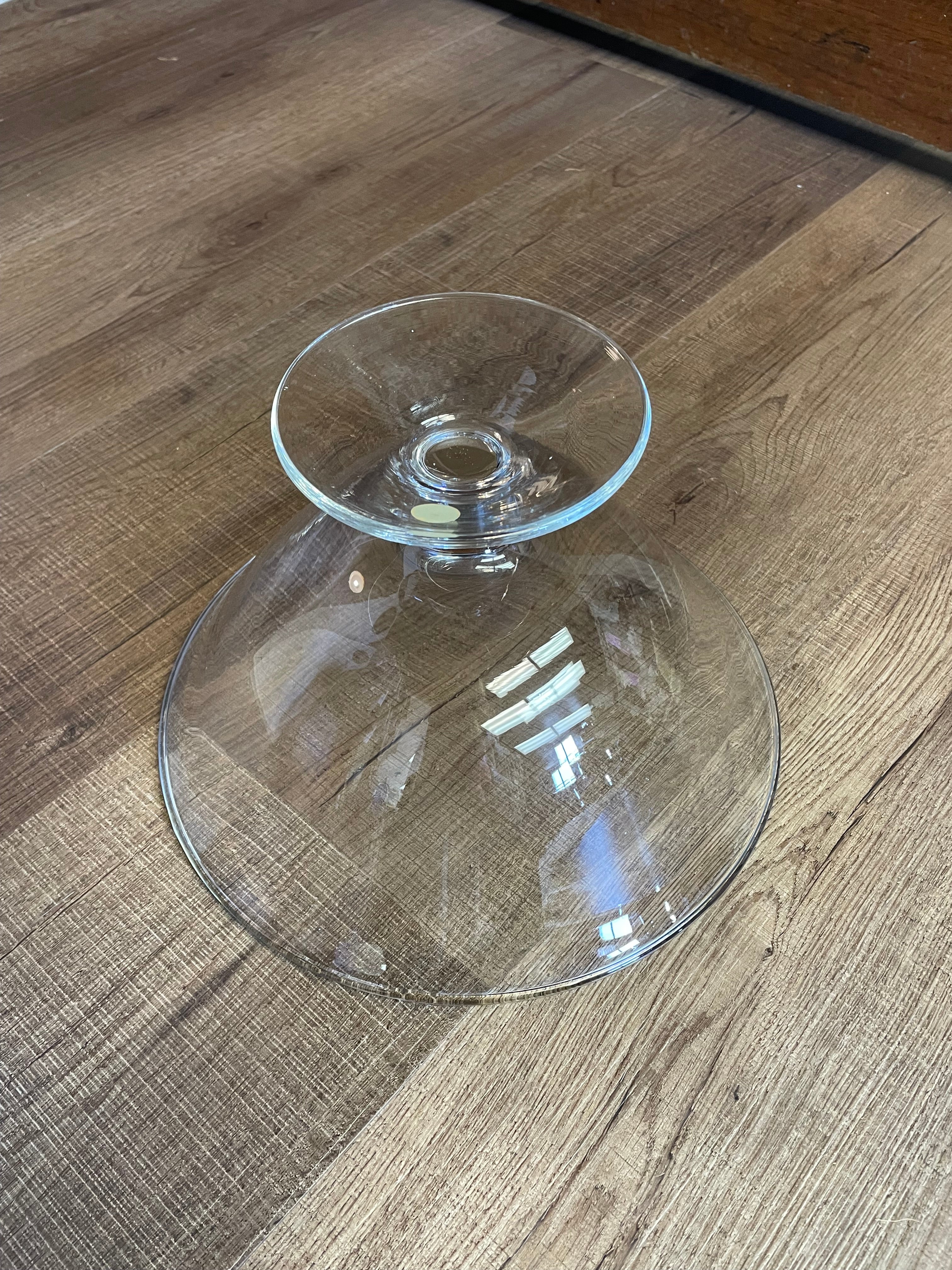 PartyLite Glass Pedestal Bowl