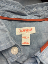 Cat & Jack Boy's Denim Blue Button Down (YM)