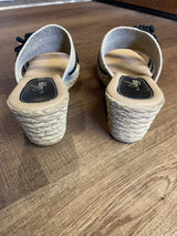 Azura Aketi Black Wedge Sandal (7.5-8)