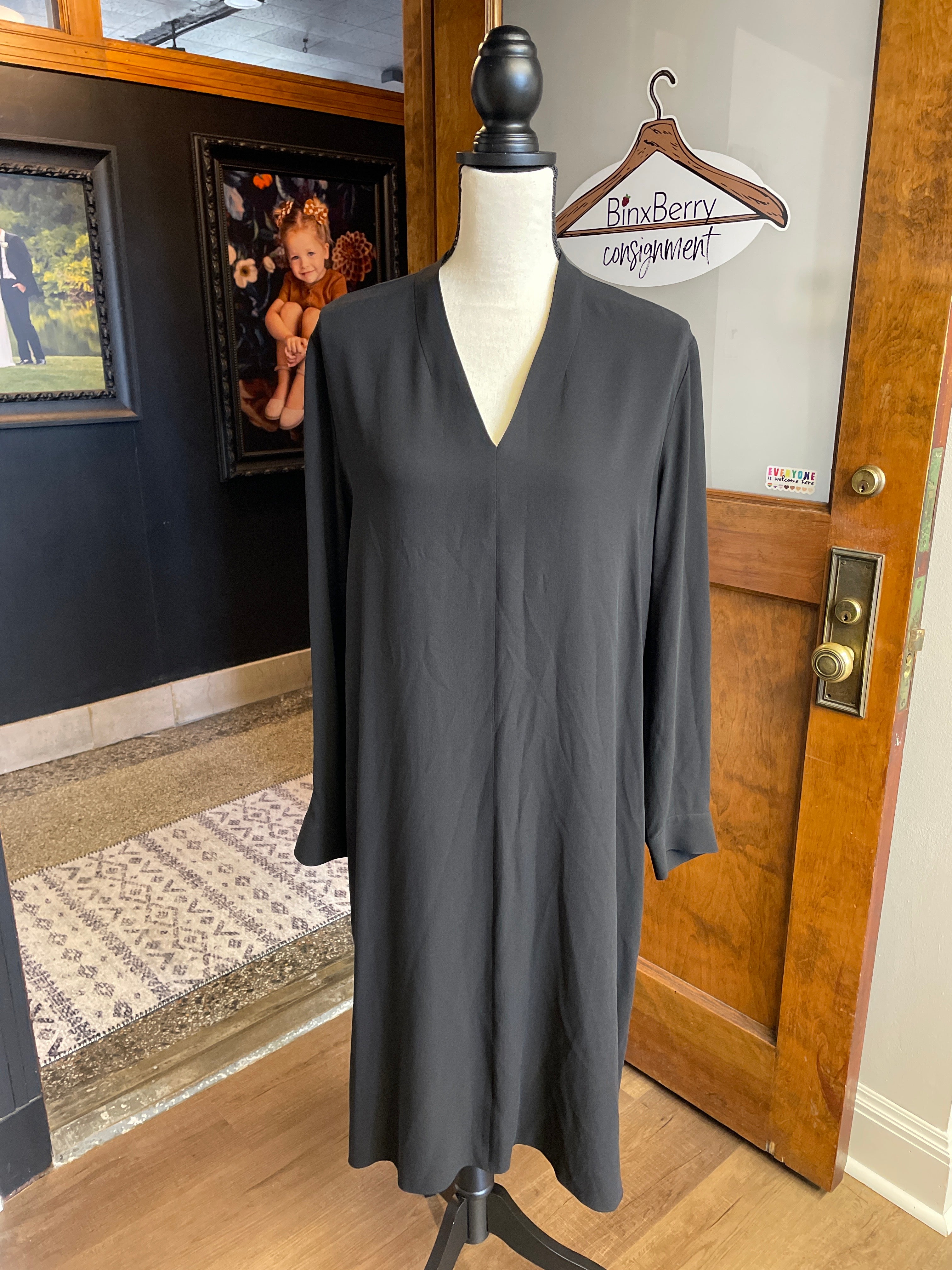 Eileen Fisher 100% Silk Dress (L)