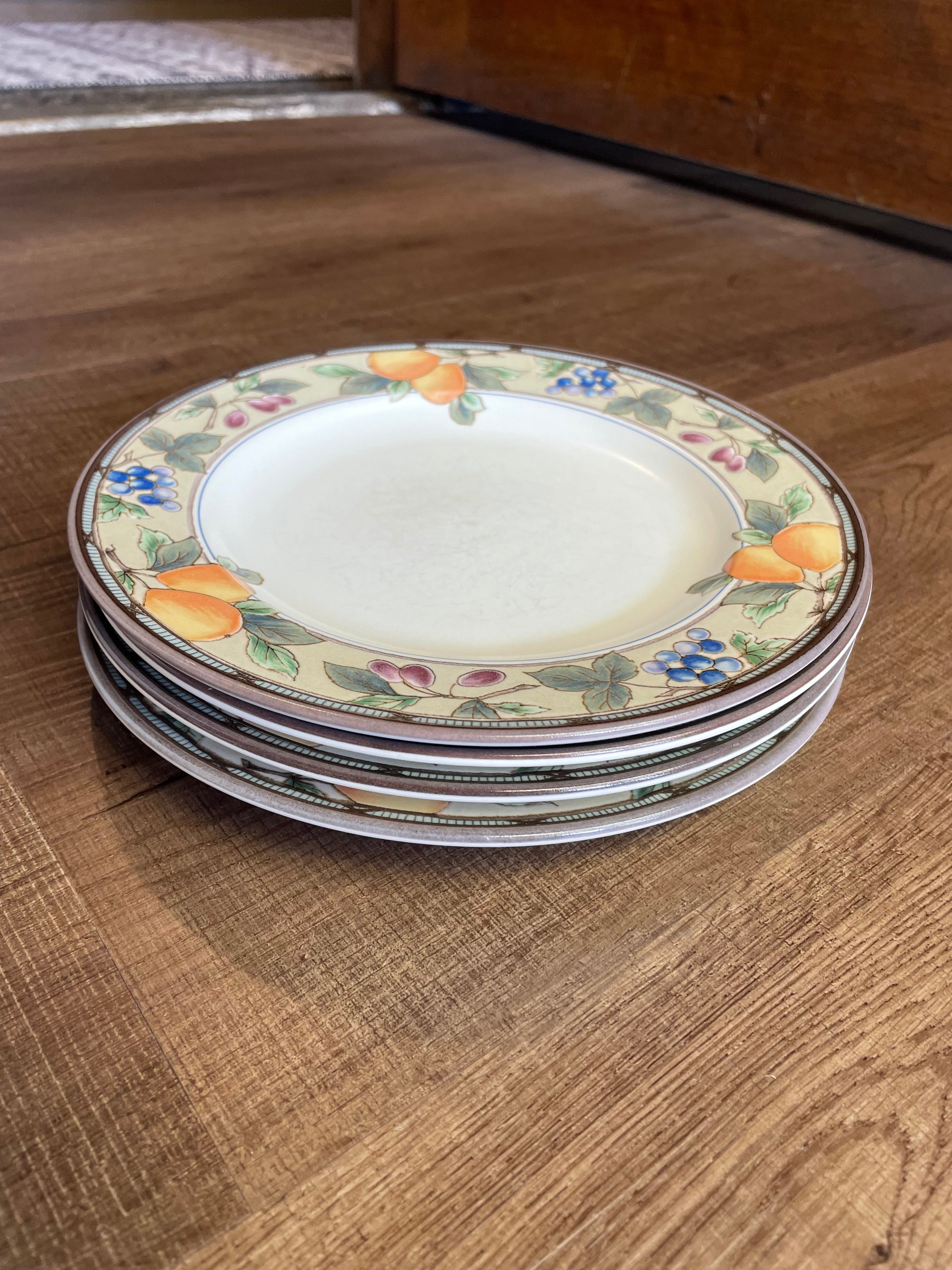 Mikasa Garden Harvest 8 3/8” Salad Plates (Set of 4)