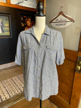 Croft & Barrow Linen Blend Women's Button Down (XL)