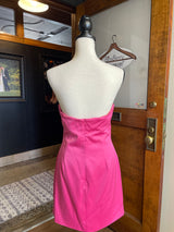 Elliatt Hot Pink Satin Sleeveless Mini Dress (M)