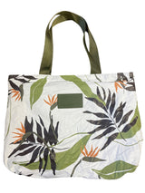 Aloha Collection Tyvek Leaf Print Travel/Surf/Yoga Tote