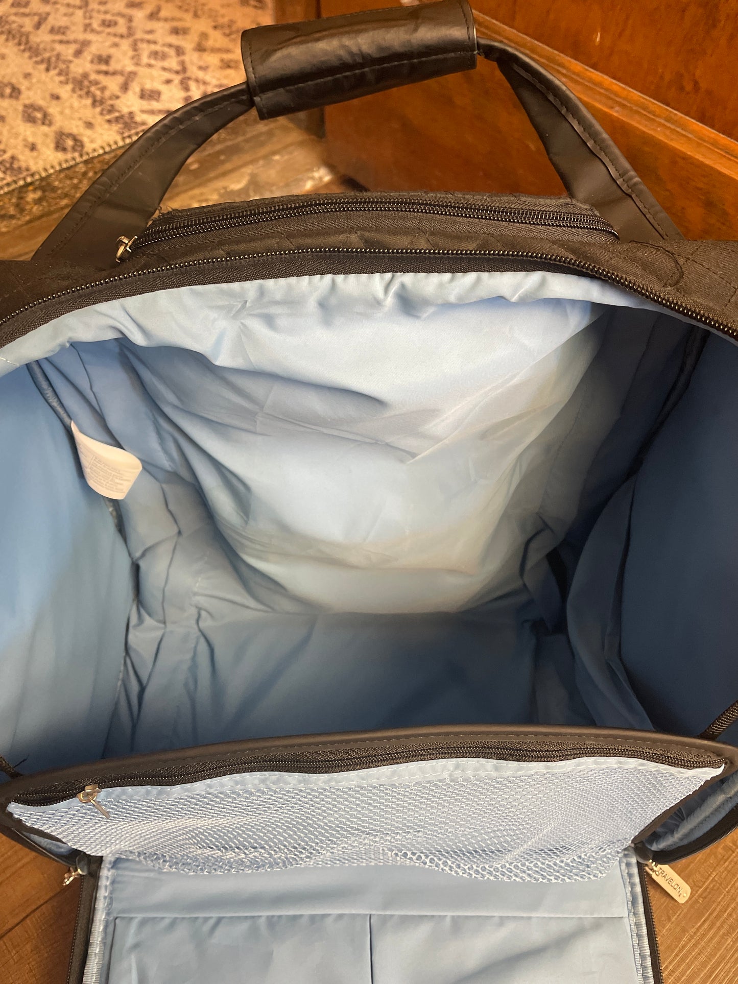 Travelon Quilted Nylon Rolling Bag