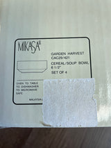 Mikasa Garden Harvest 6 1/2" Cereal/Soup Bowl (Set of 4)