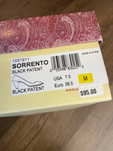 Sofft Sorrento Peep Toe Patent Leather Heels (7.5)