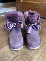 Ugg Gita Bow Mini Boot Eggplant Purple (9)