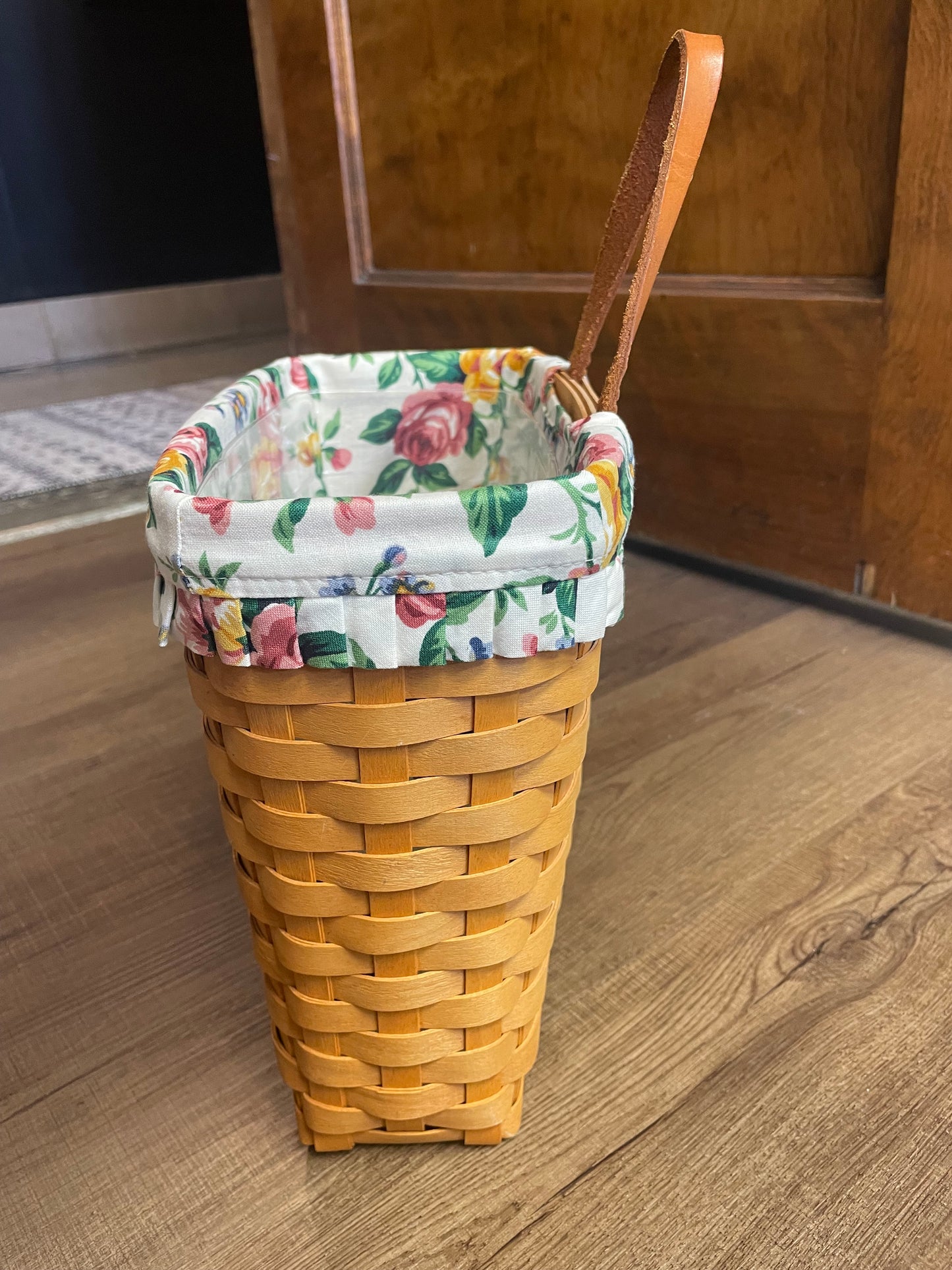 Longaberger Tall Key Basket, Liner & Protector