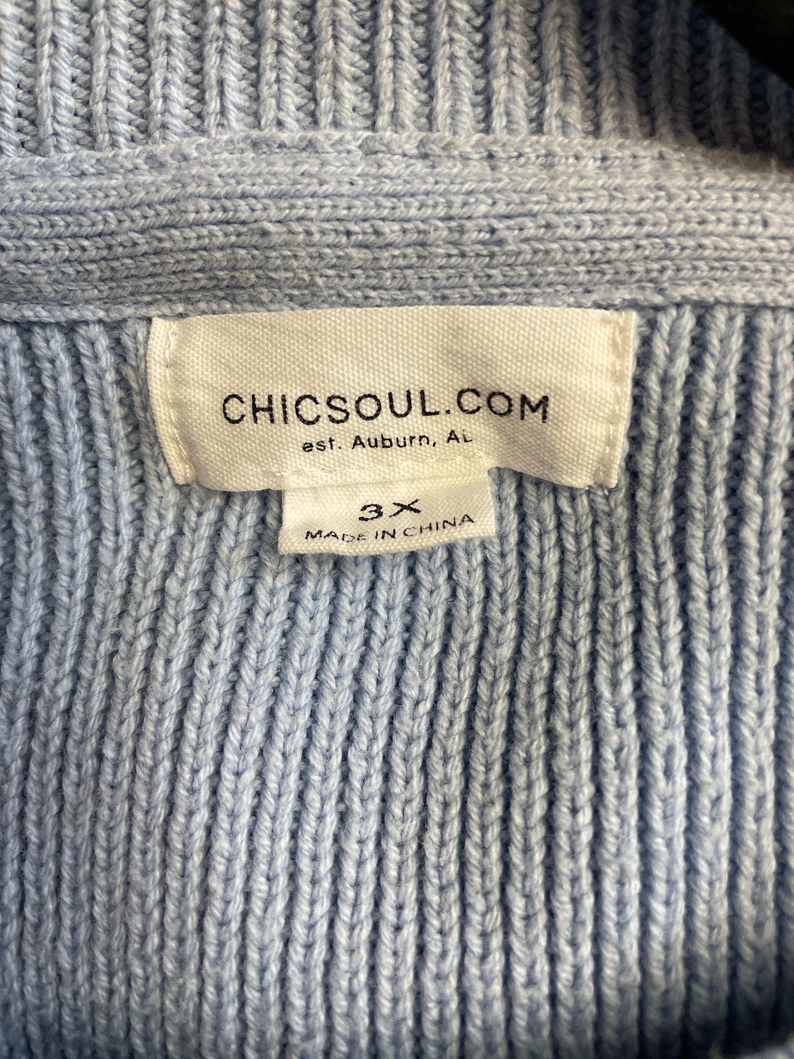 Chic Soul Women's Knit Sweater (3X)