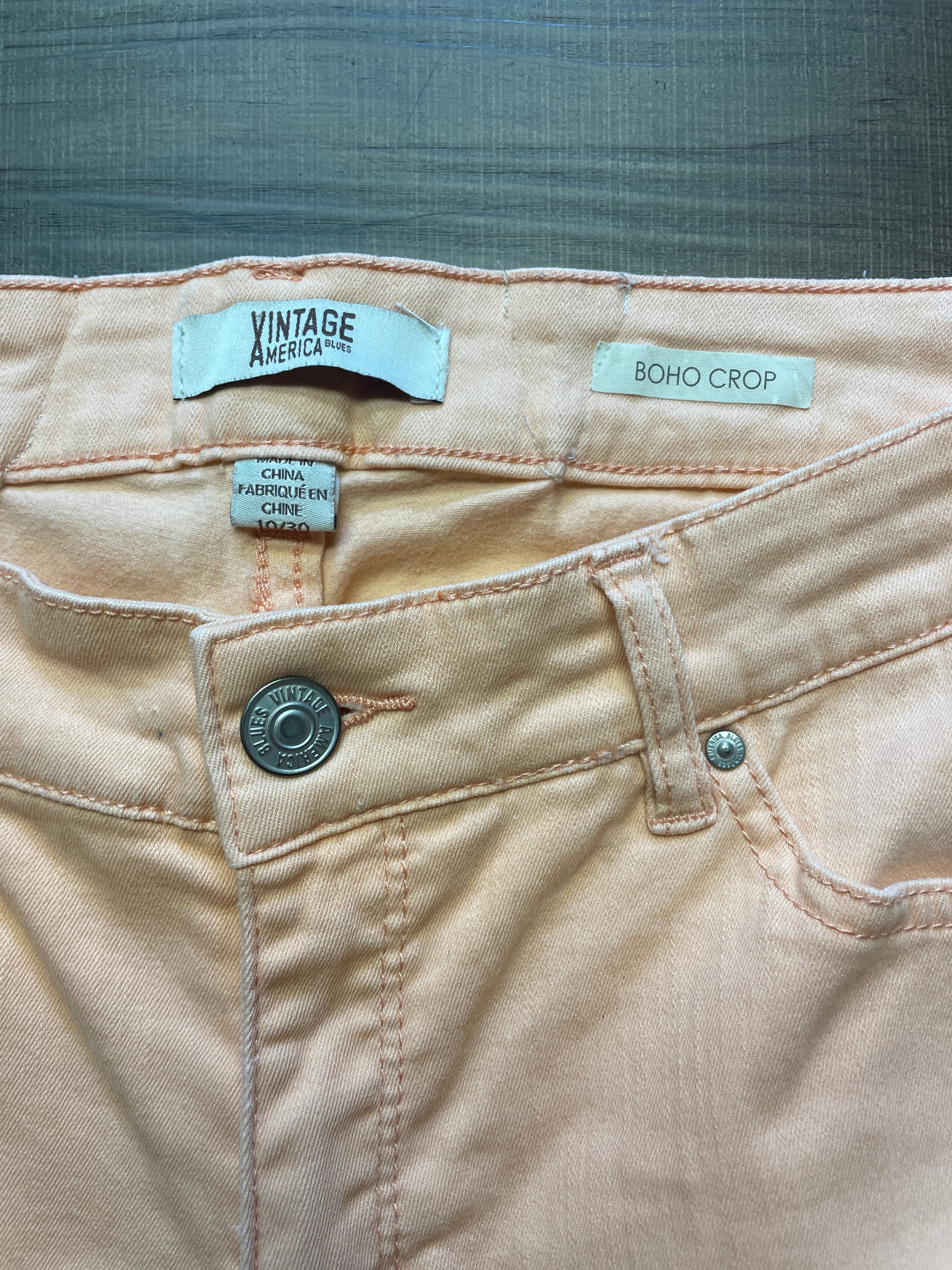 Vintage America Blues Boho Crop Women's Jeans (10)