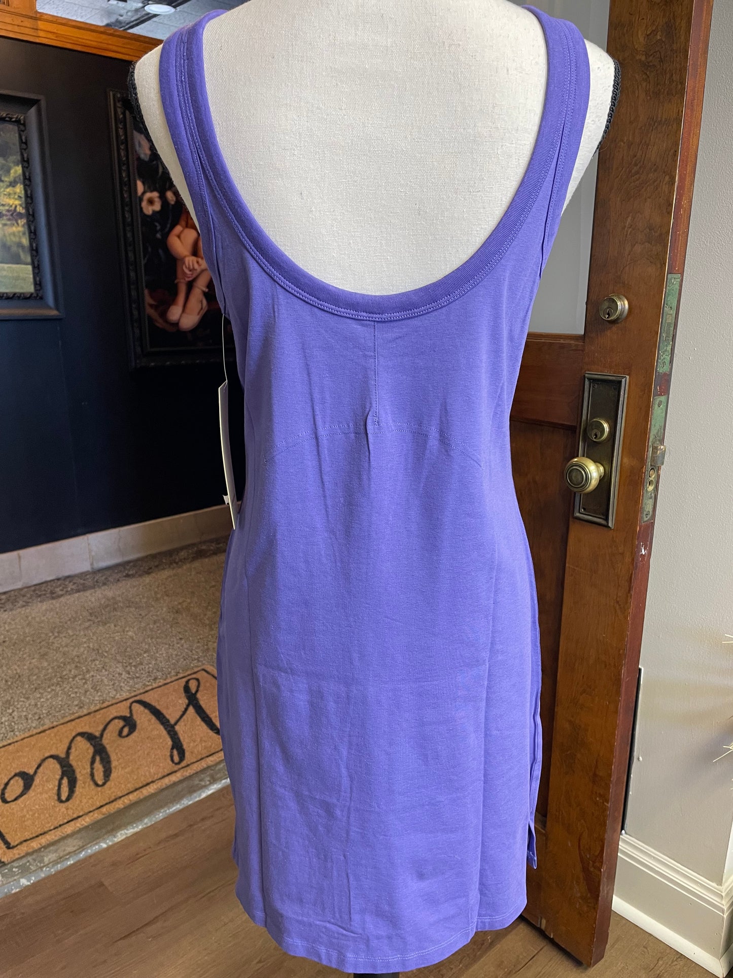 Lululemon NWT Classic-Fit Cotton-Blend Scoop Dress (6)