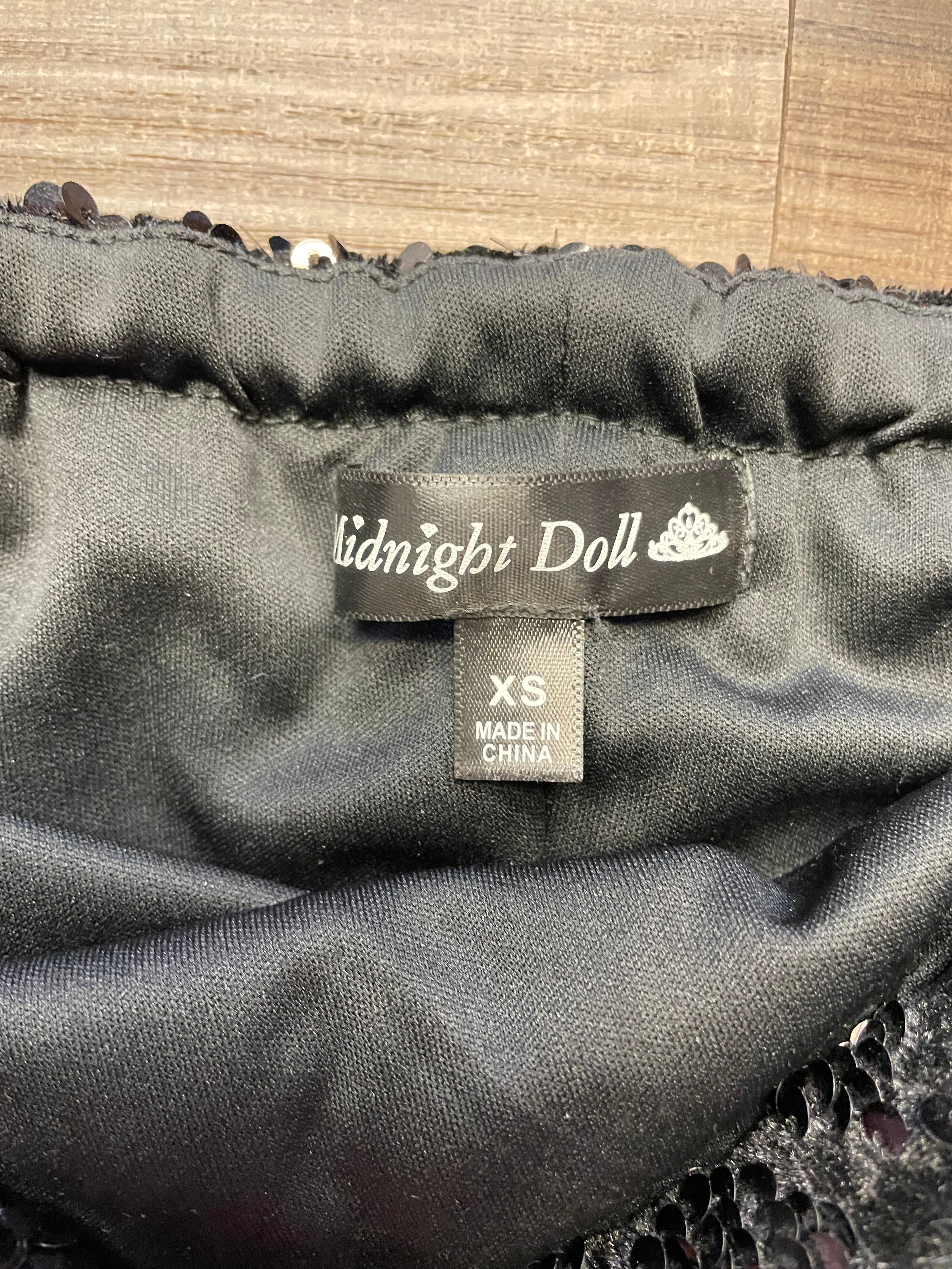 Midnight Doll Sequin Mini Dress (XS)