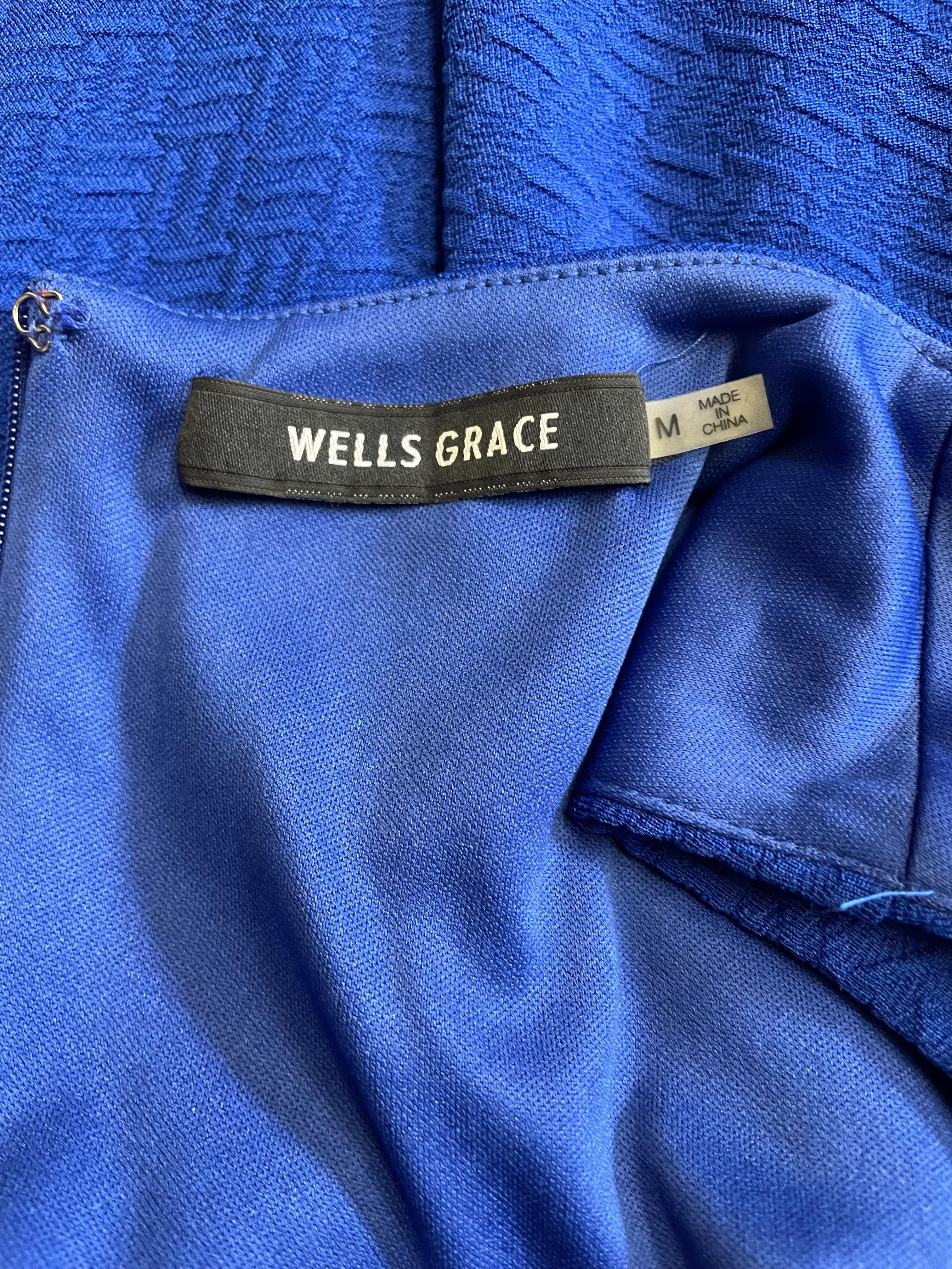 Wells Grace Royal Blue Cocktail Dress (M)