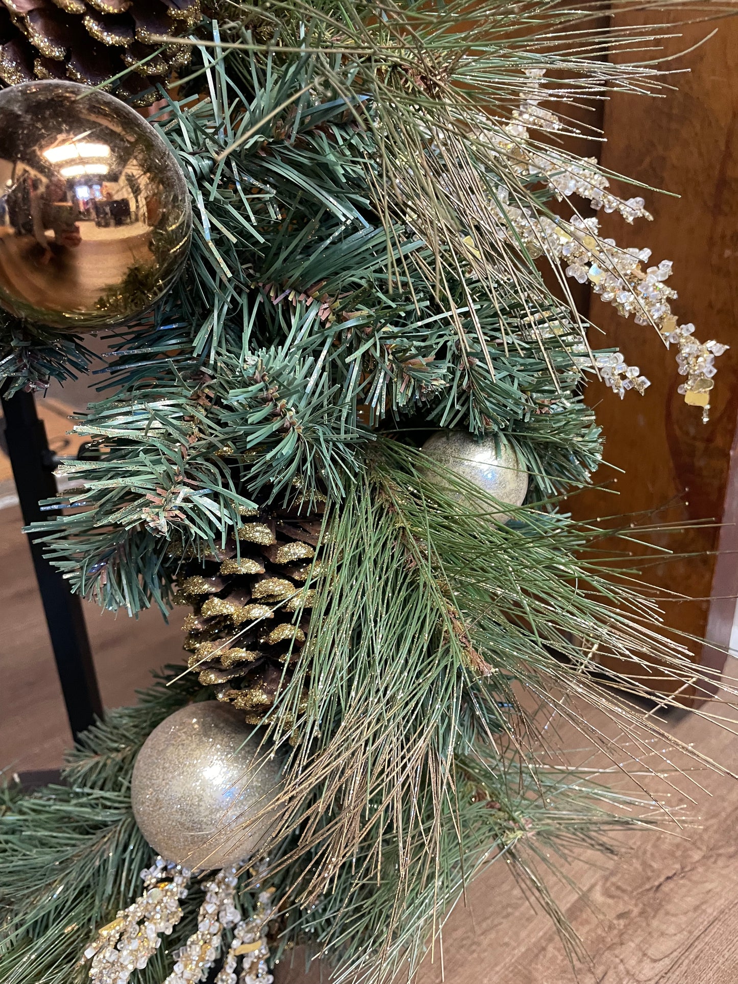 14" Faux Evergreen Wreath