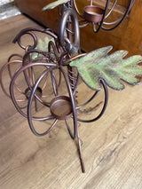 Autumn Iron Pumpkin Tealight Holder