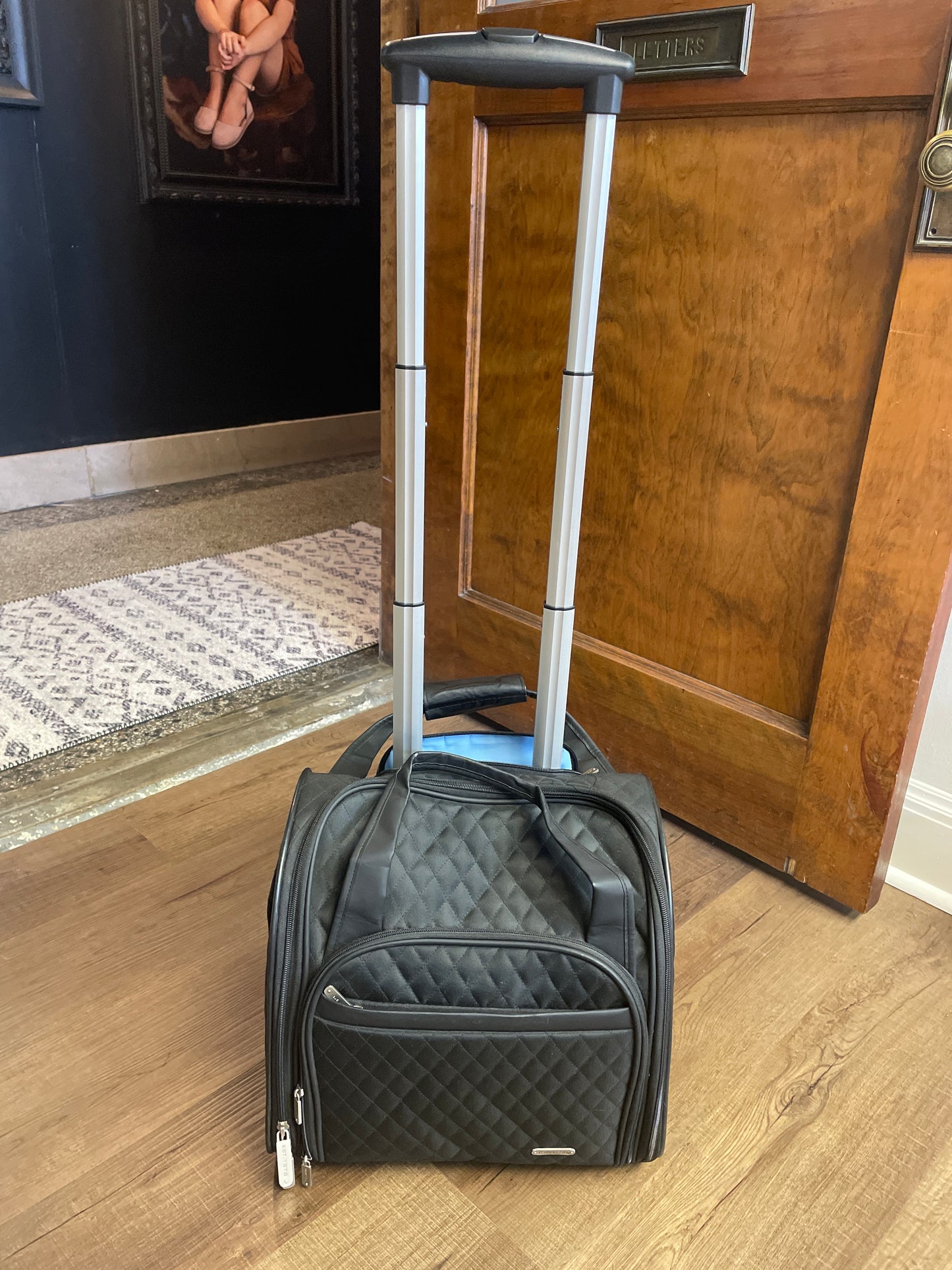 Travelon Quilted Nylon Rolling Bag