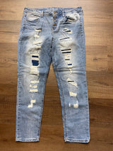 No Boundaries Mid Rise Relaxed Skinny Women's Jeans (15)