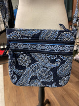 Vera Bradley Hipster Crossbody Blue Paisley