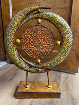 Triple Moon Modern Metal Art Sculpture