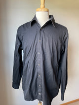 Bugatchi Uomo Men's Black Button Down Shirt (XL)
