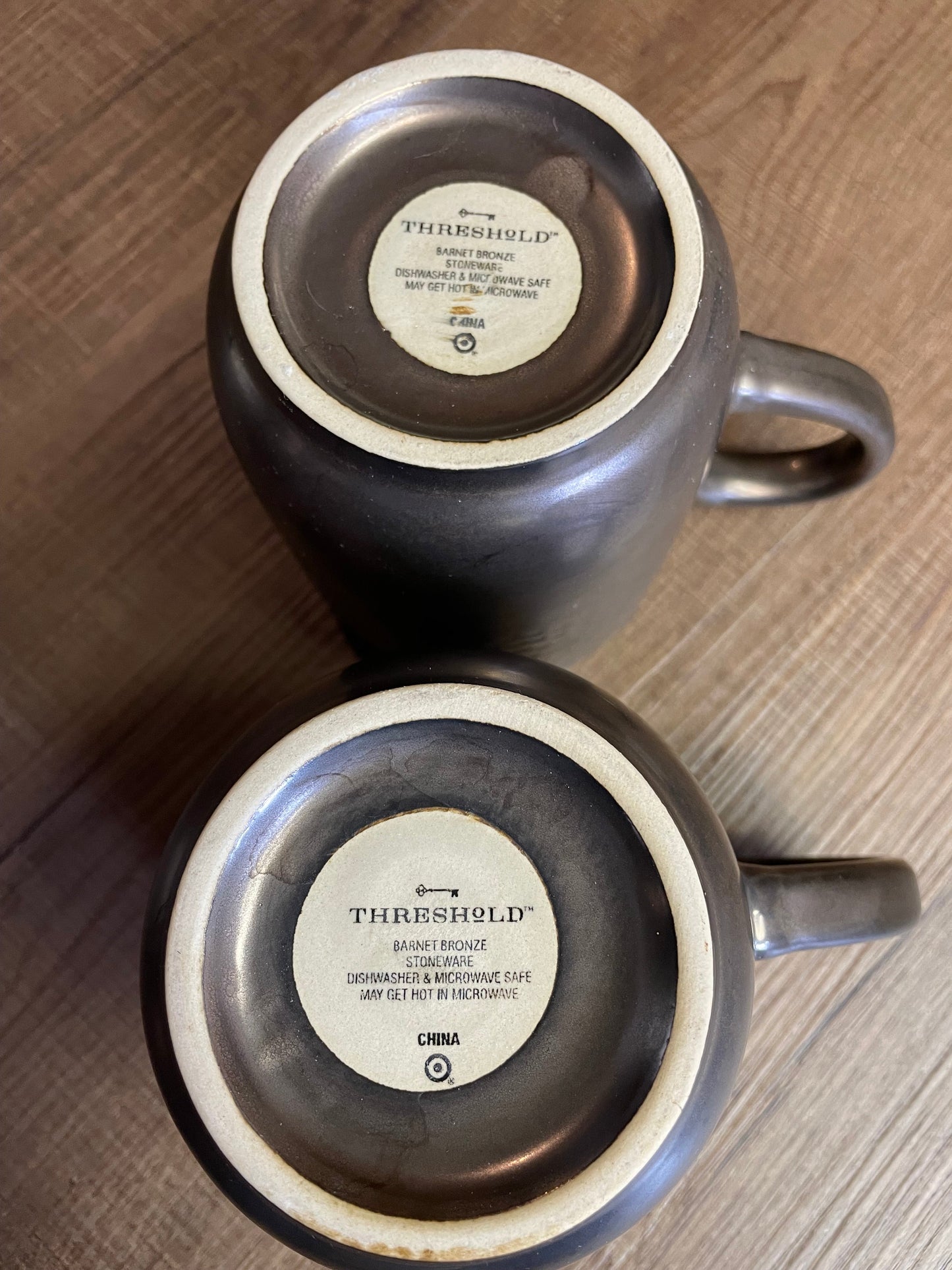 Set of 2 Threshold Barnet Bronze Coffee Mugs