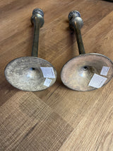 Hammered Metal Matchstick Candlesticks