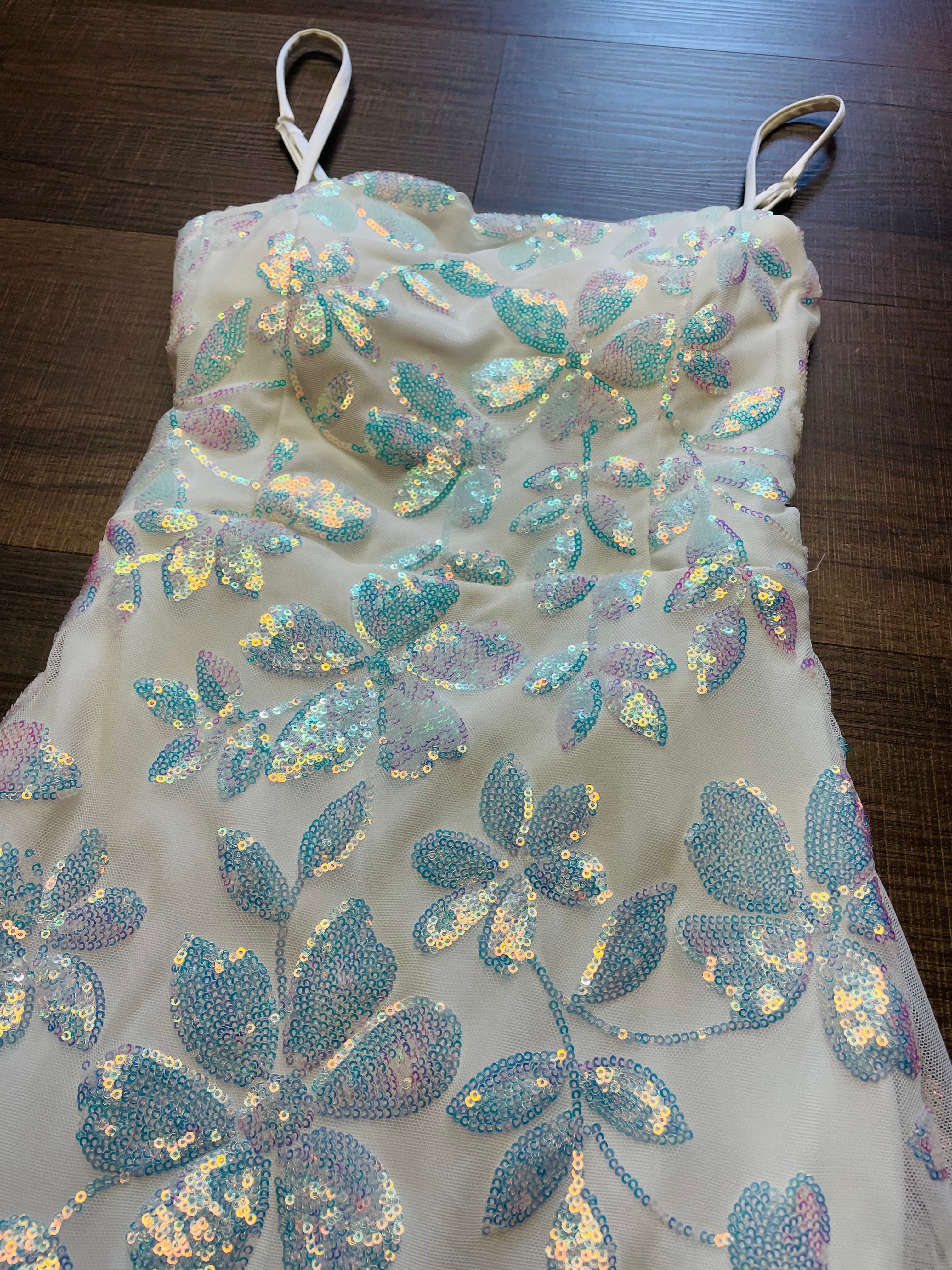 Emerald Sundae Sequin Mini Dress (M)