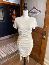 American Threads SSLV Shirring Mini Dress (L)