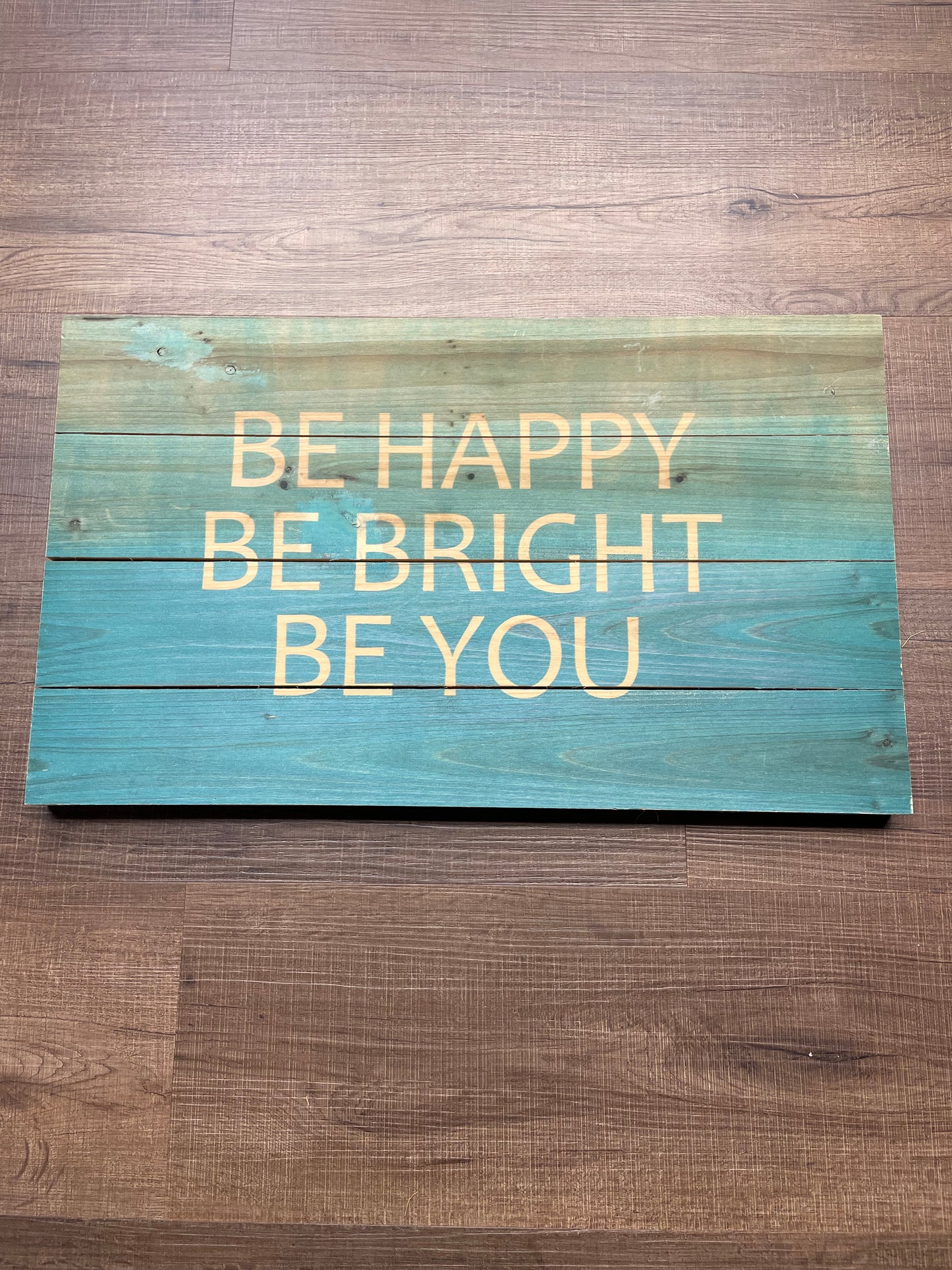 Pier 1 "Be Happy" Wood Wall Art