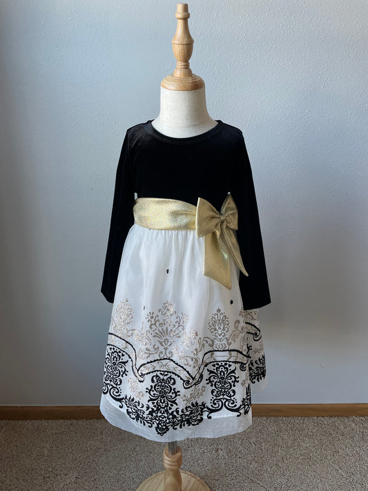 Rare Editions Black and Gold Gown (4T)