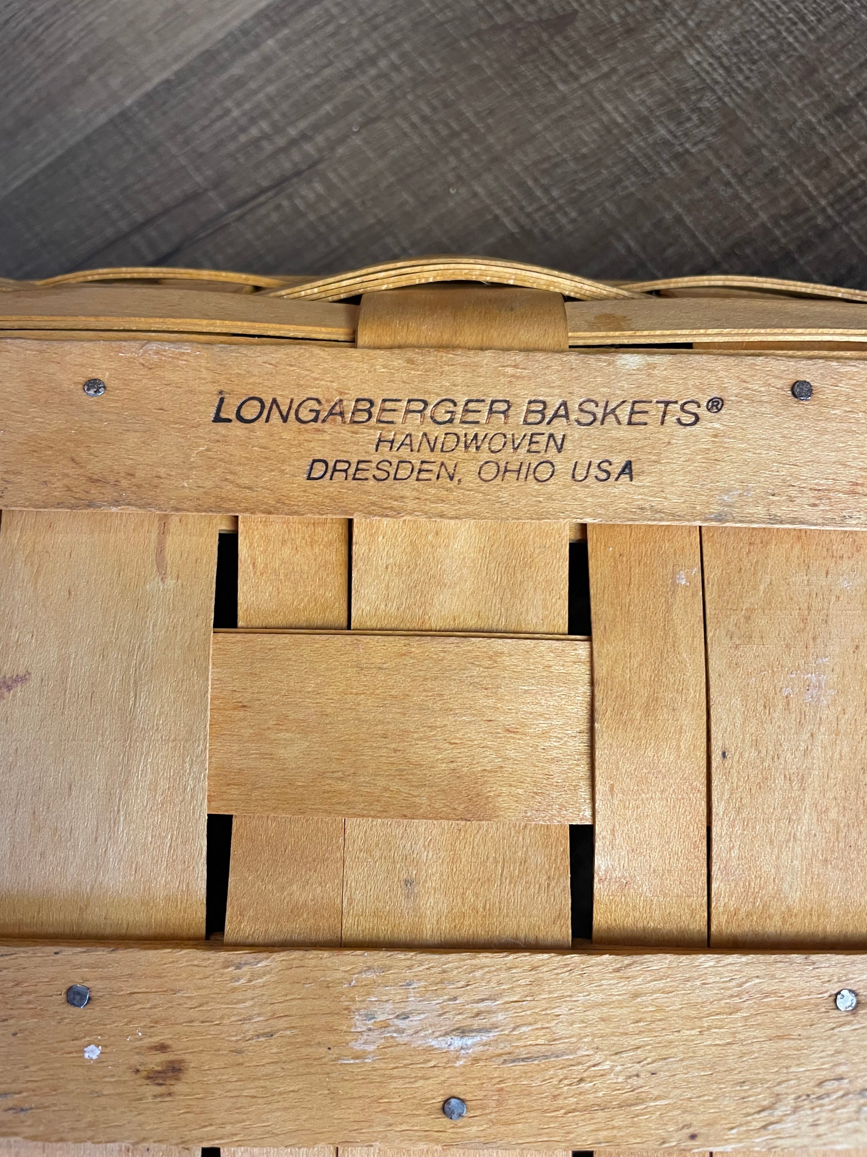 Longaberger Pottery Woven Traditions 9x13 Dish & Basket