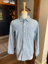 Cat & Jack Boy's Denim Blue Button Down (YM)