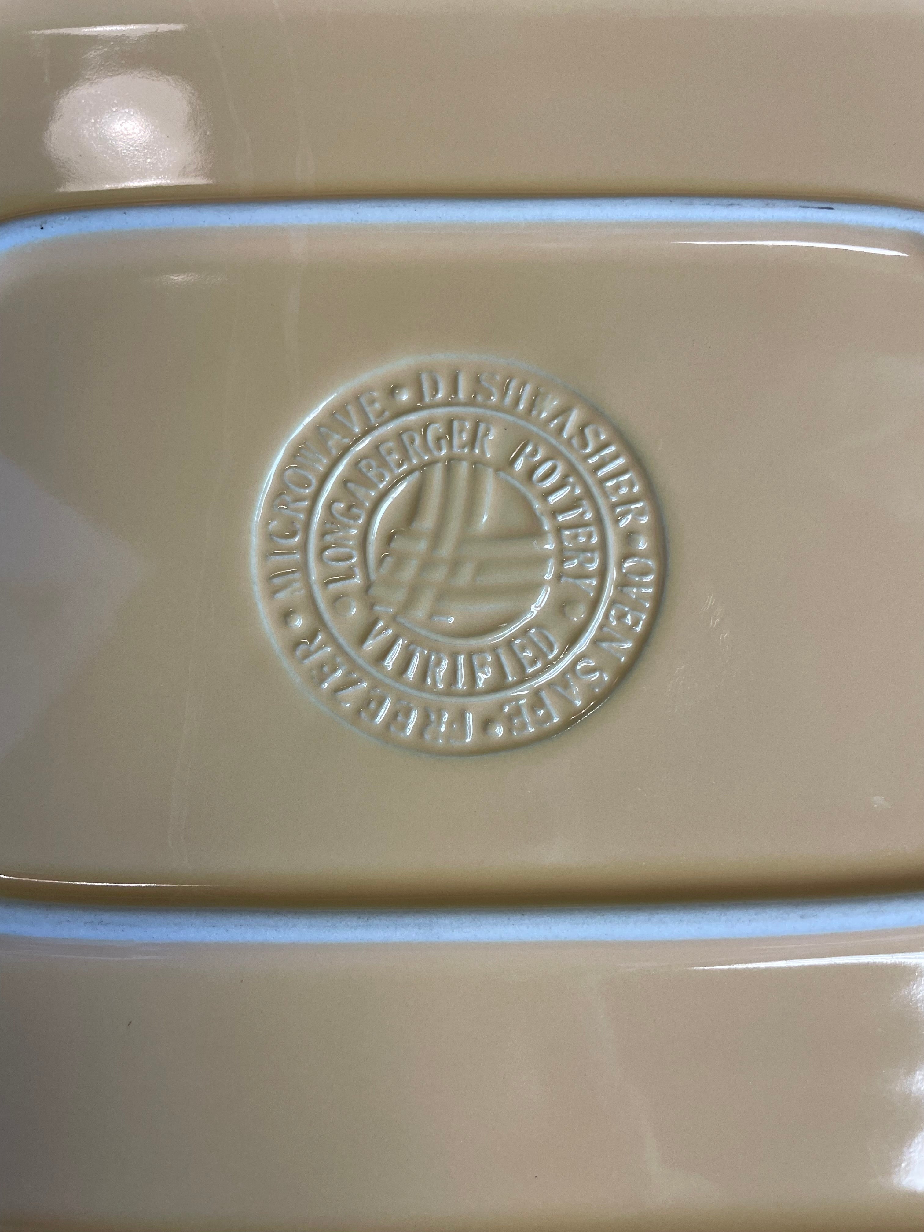 Longaberger Pottery Woven Traditions 9x13 Dish & Basket