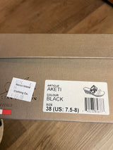 Azura Aketi Black Wedge Sandal (7.5-8)