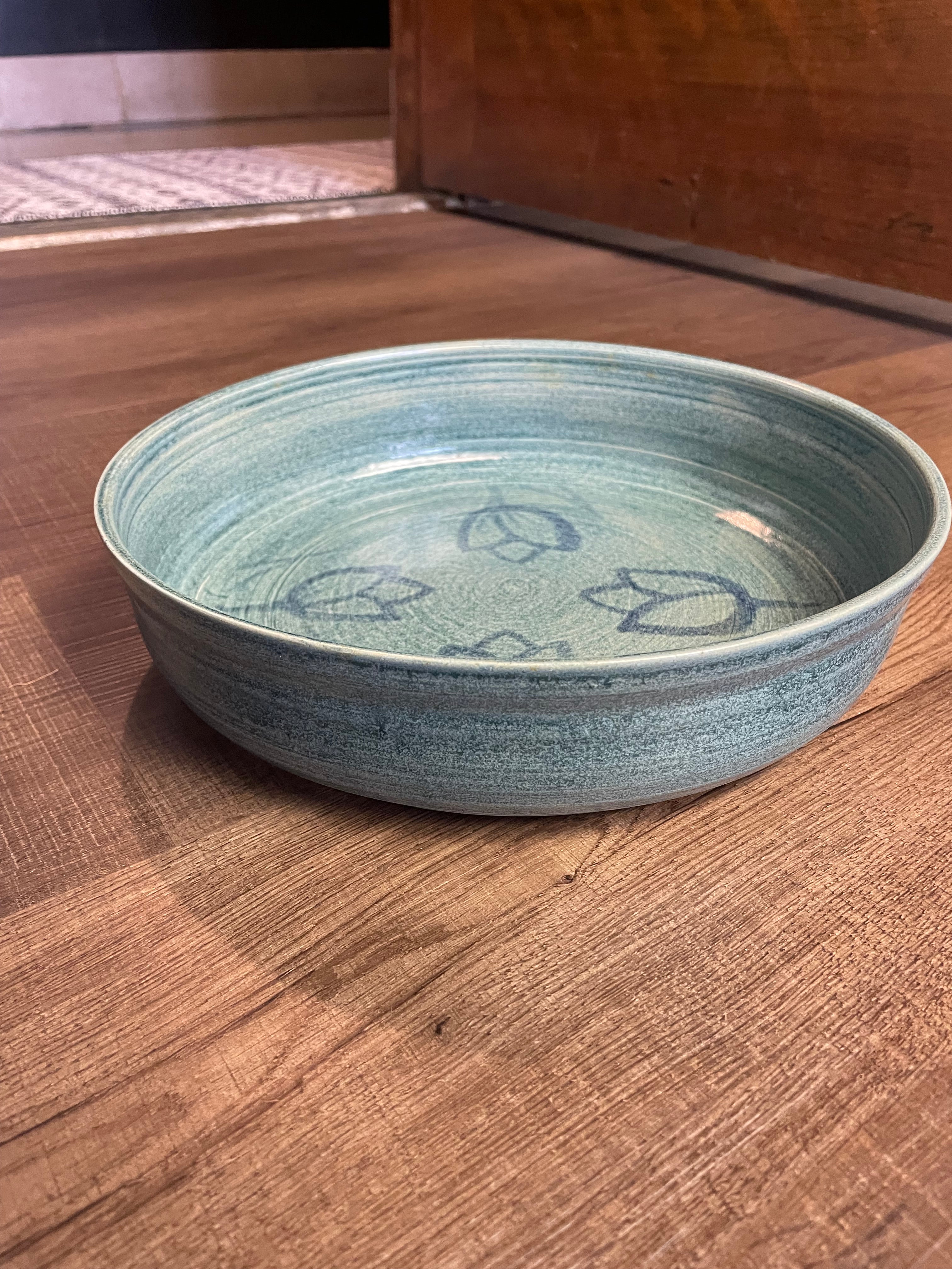 Logan House Pottery Bowl 1993 Tulips