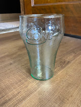 Coca-Cola Vintage Hammered Glass 7" Tumbler