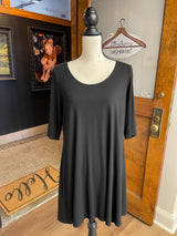 Eileen Fisher Black Shirt Dress (L)