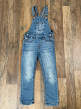 Wallflower Girls' Distressed Overalls (5/6)