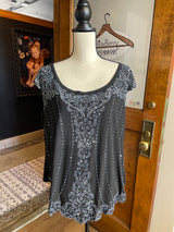 Dress Barn Collection Black Sequined Top (16)