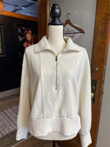 Efan Ribbed Women's Quarter Zip Pullover (S)