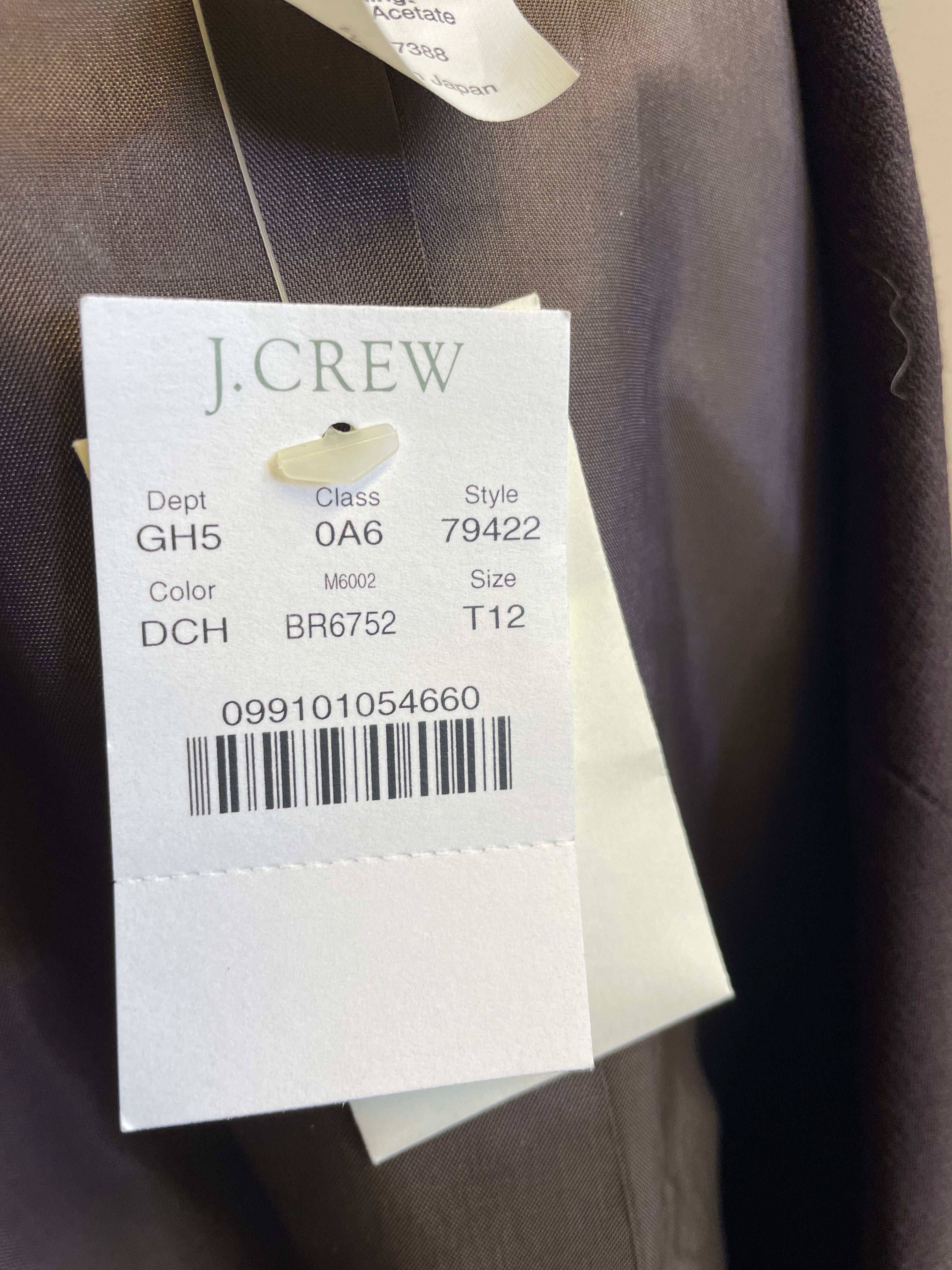 J. Crew 100% Wool Women's Blazer (12 Tall)