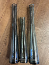 Set of 3 Mid Modern Glass Vases