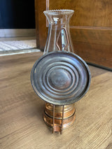 Vintage Oil Lamp with Glass Chimney
