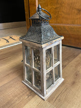 Wood Lantern with Swing Door