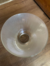 Vintage Federal Glass Fine Ribbed Punch Bowl Set