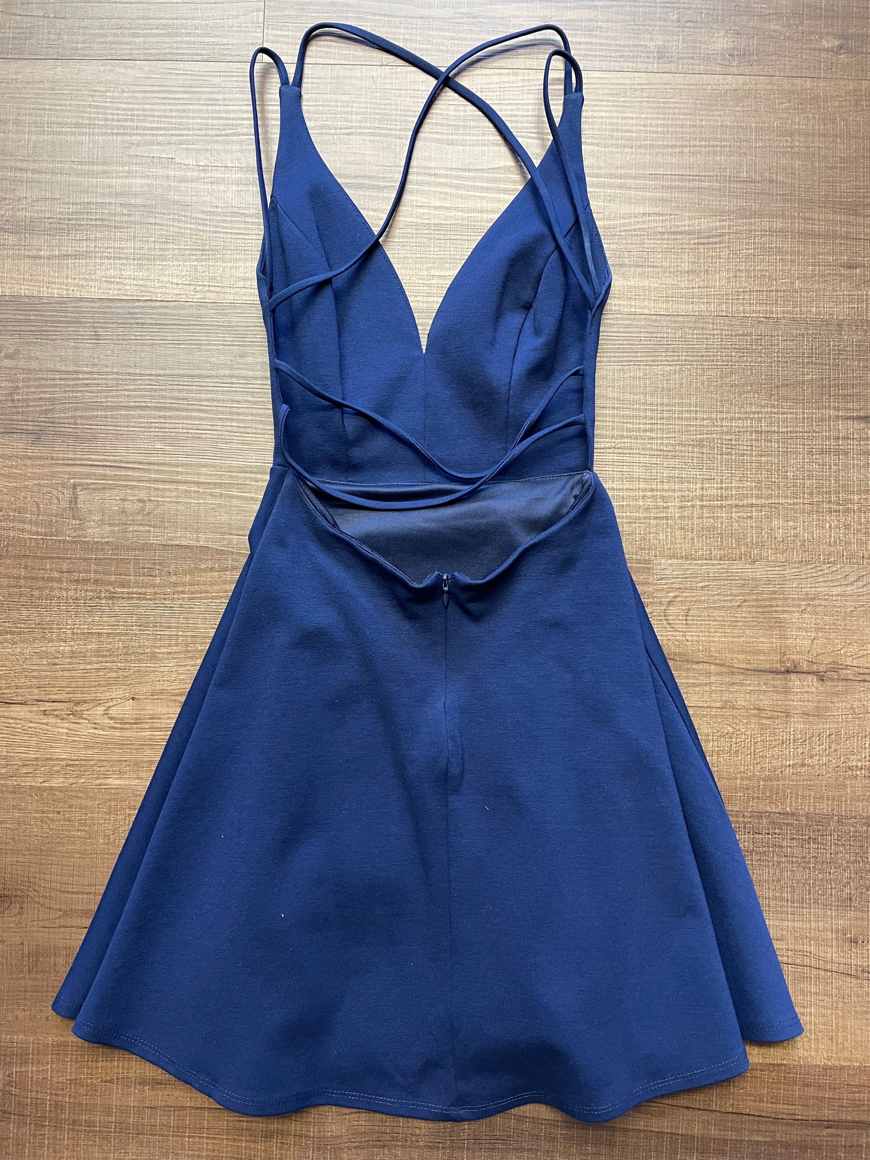 Lulus Plunge Spaghetti Strap Mini Dress (XS)