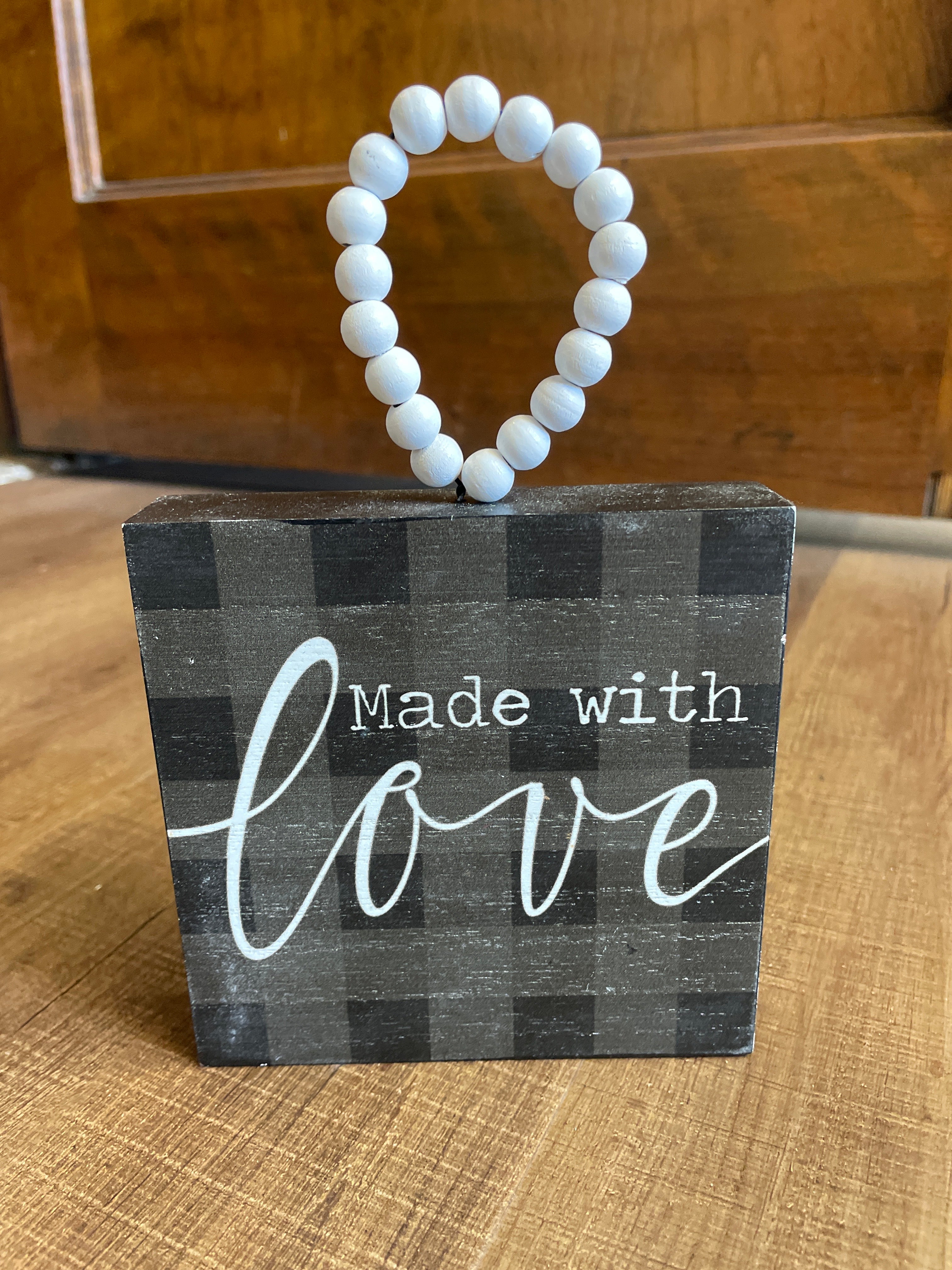 Made with Love Hanging Sign