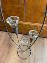 Tiered Iron Cone-Shaped Votive/Tealight Holder